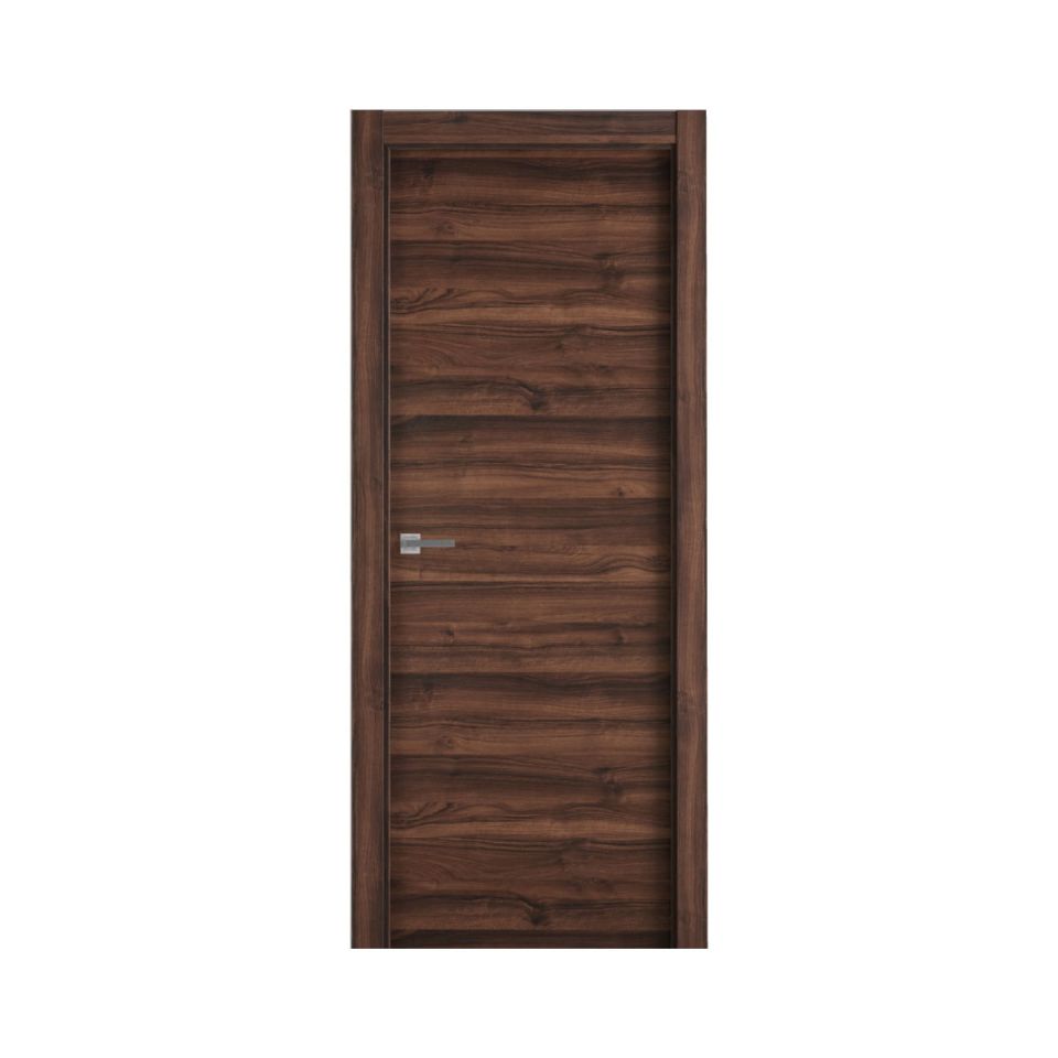 puerta melamina nogal