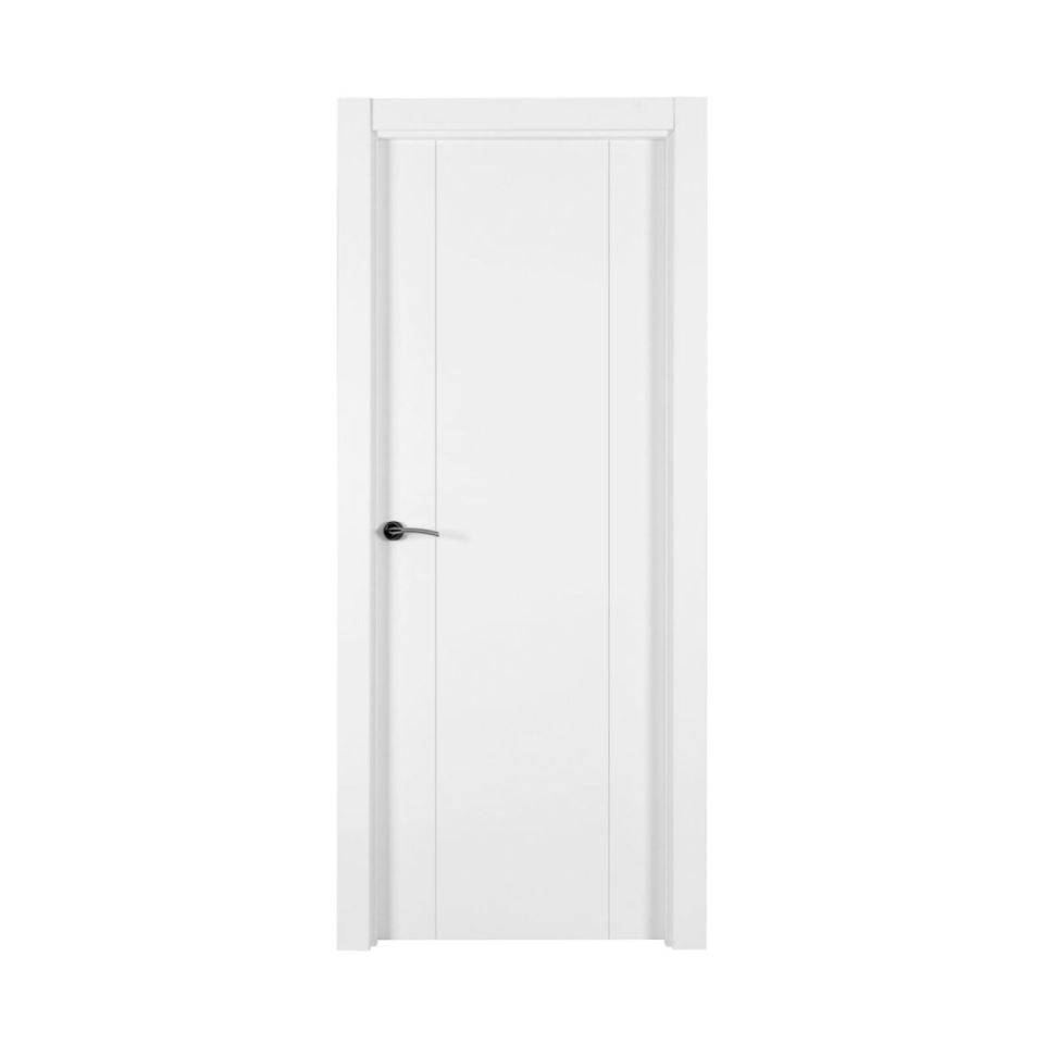 puerta blanca rayas verticales