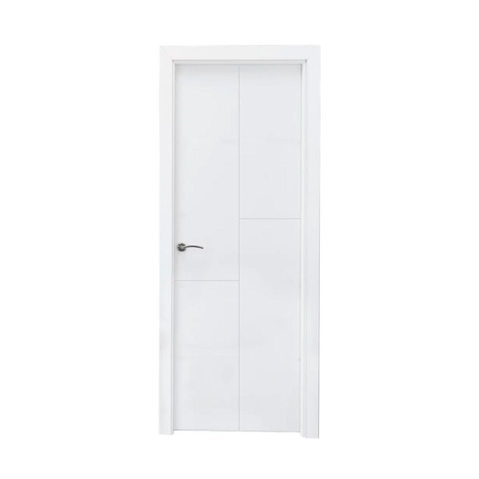 puerta blanca 3 rayas lacada