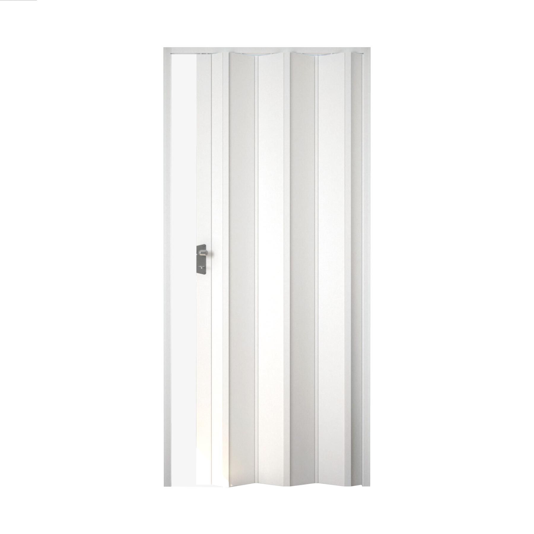 puerta plegable blanca fabricada en PVC
