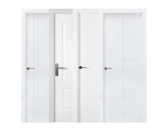 puerta lacada blanca