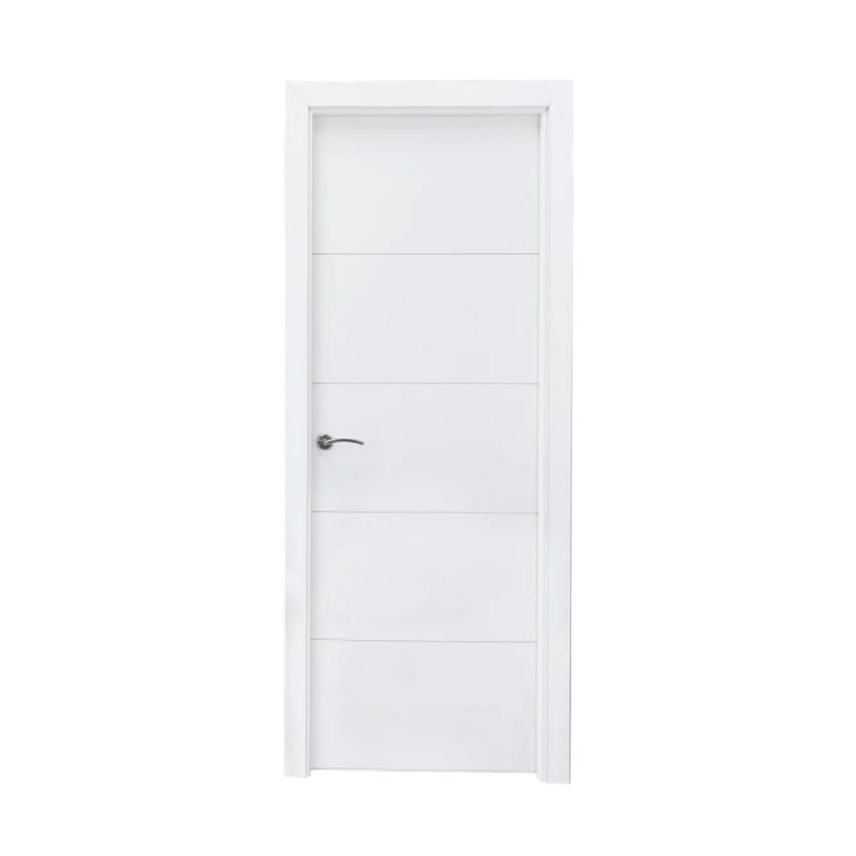puerta blanca 4 rayas dm lacada